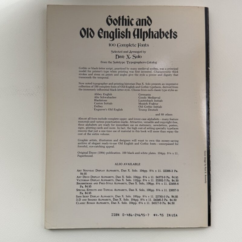 Gothic and Old English Alphabets книга каліграфія летеринг готика блеклеттер шрифти купити Україна Київ Перо Маркет