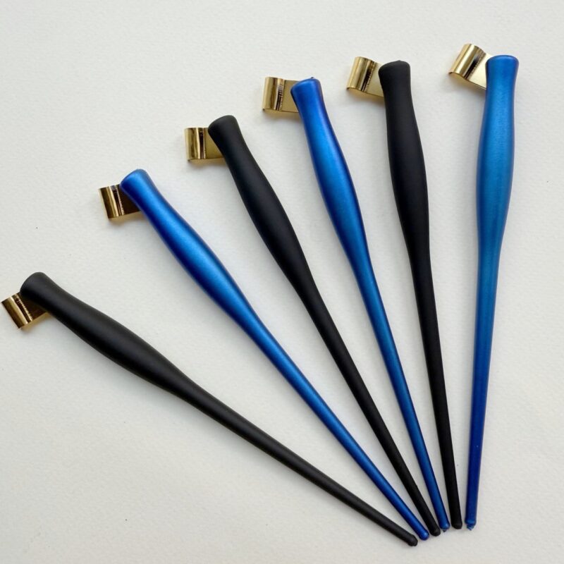 Тримач для пера ручка для каліграфії чорний синій матовий 2 в 1 Oblique Pen Holder купити Україна Київ Перо Маркет